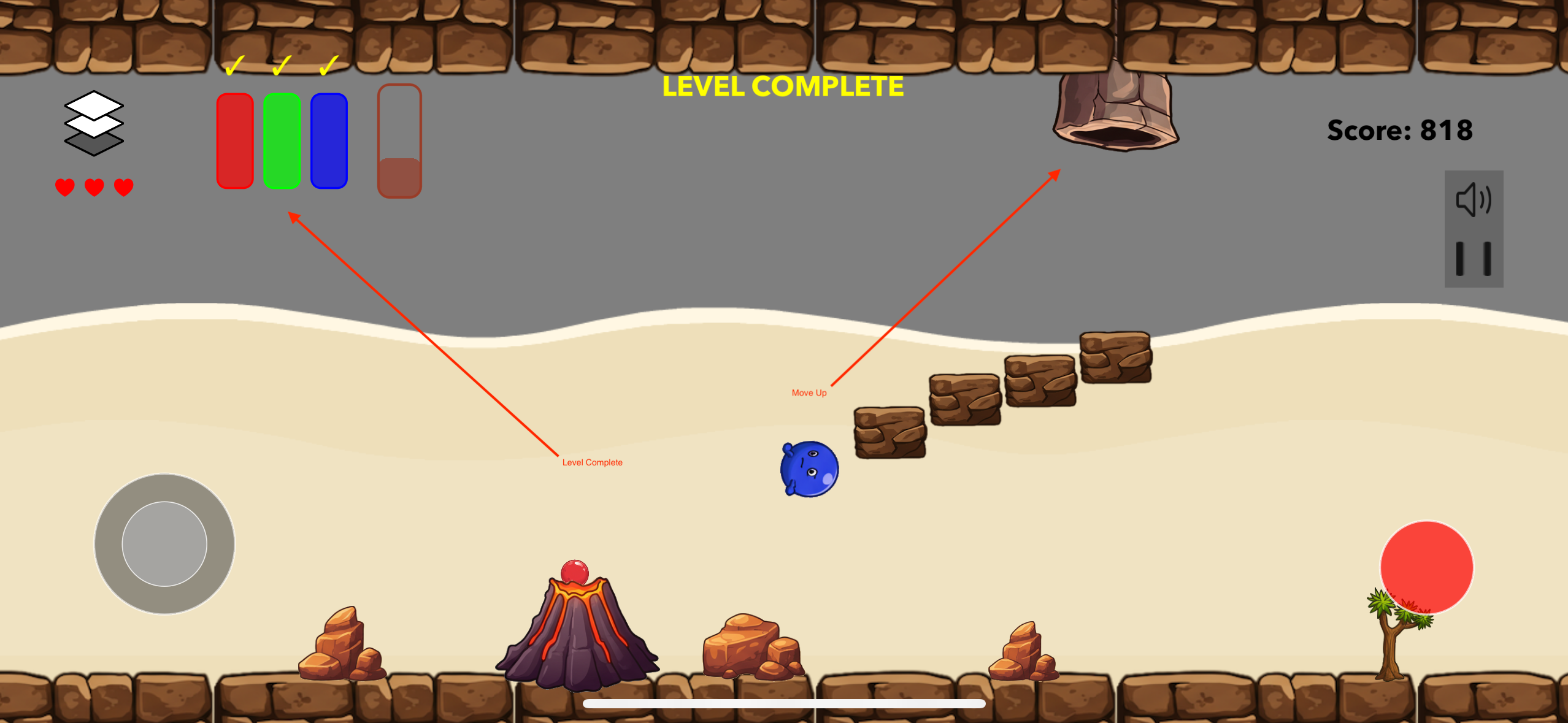 Level Complete Screen